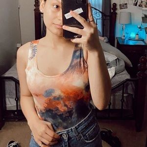 tie dye bodysuit